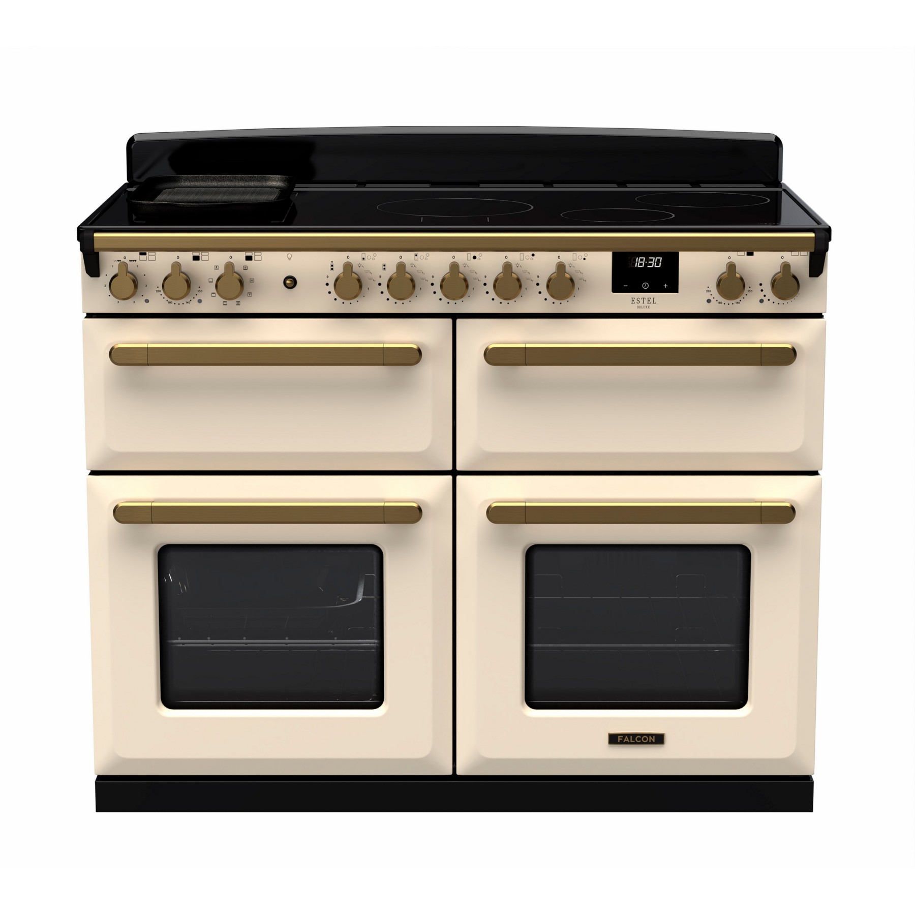Piano de cuisson induction FALCON ESTEL DELUXE BCTAB IND 110 CM CREME PAST