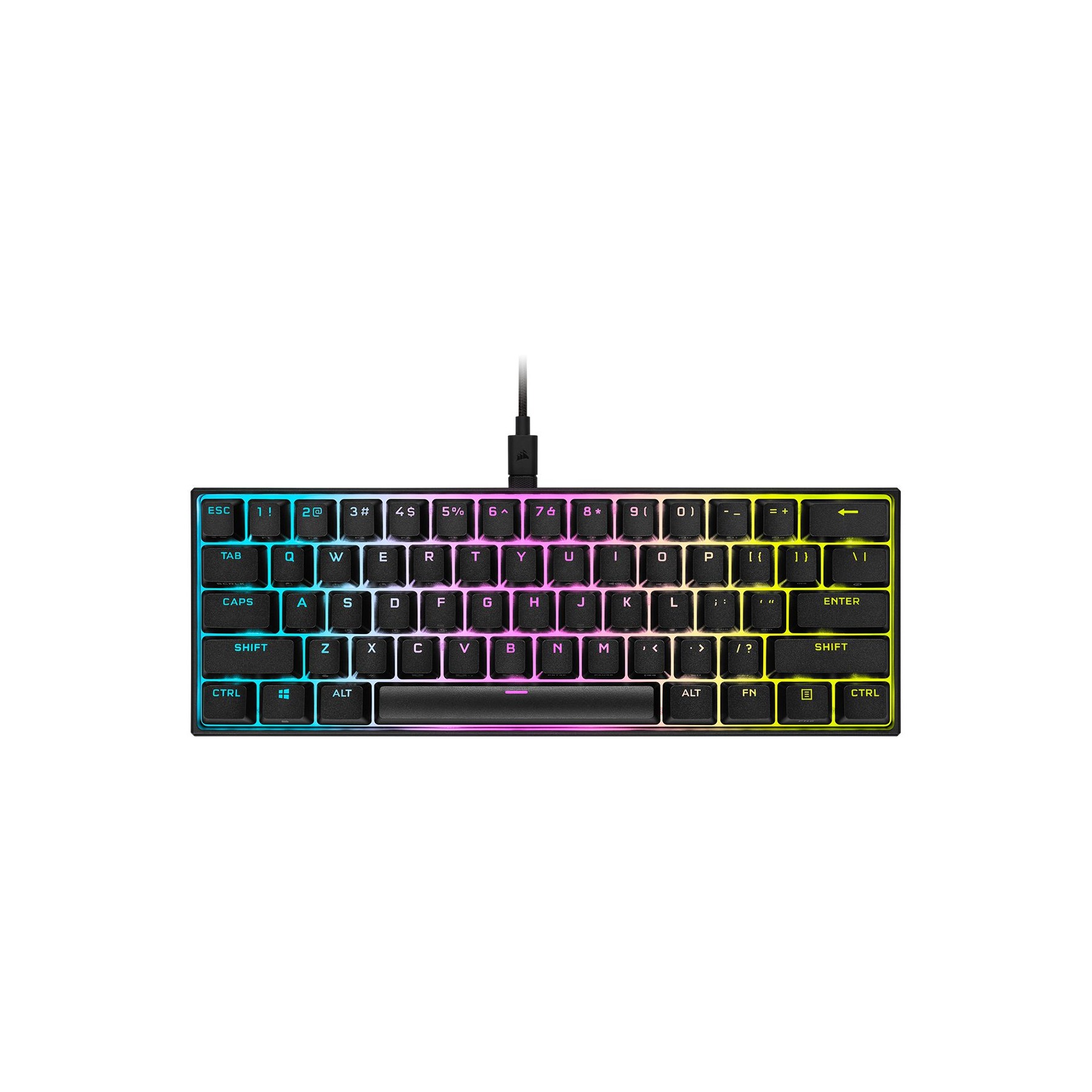 Clavier gamer CORSAIR K65 RGB MINI CHERRY MX Red Noir