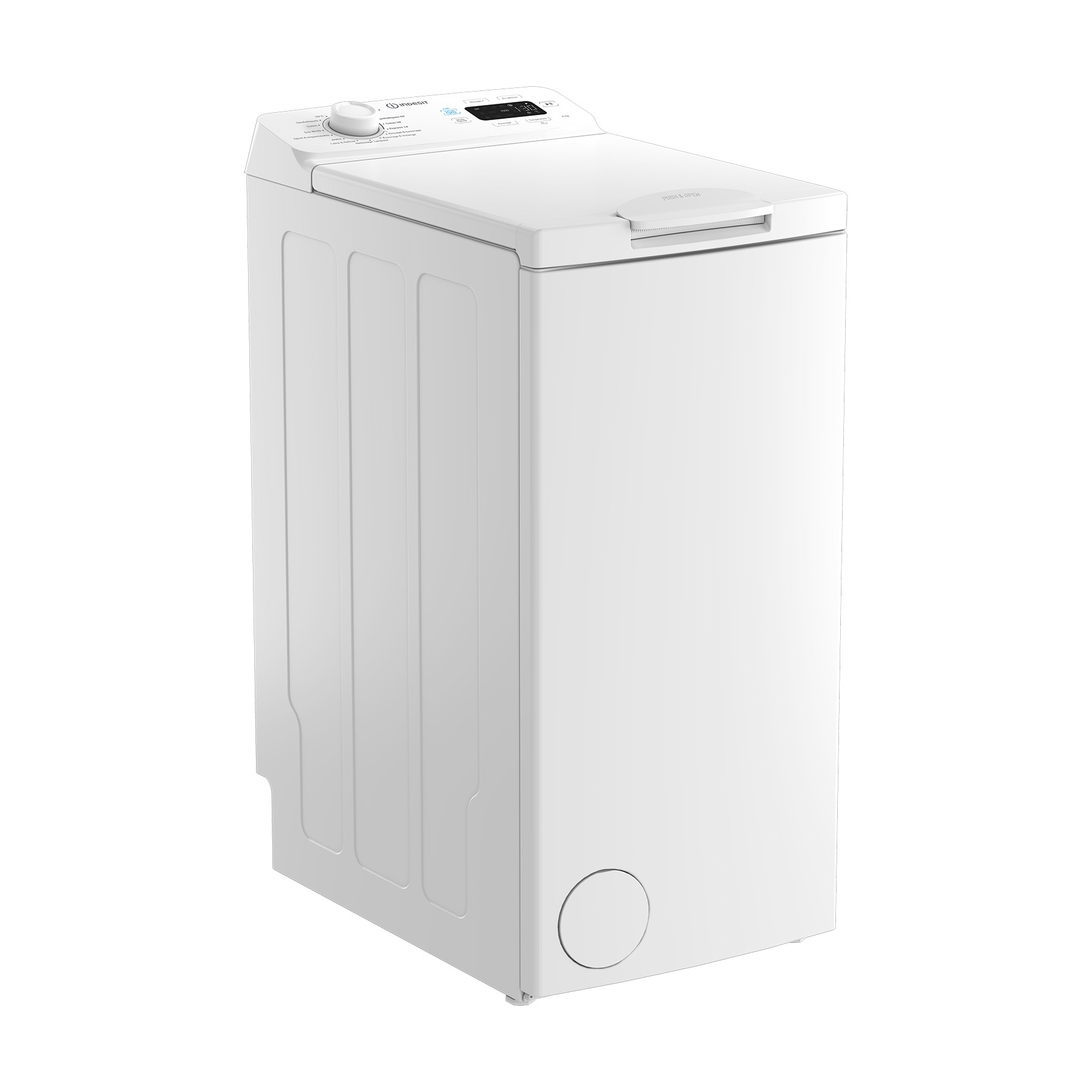 Lave linge top INDESIT TIP621PUSH&GOFR - 6 kg - 1200 tr/min - Classe A - Moteur induction