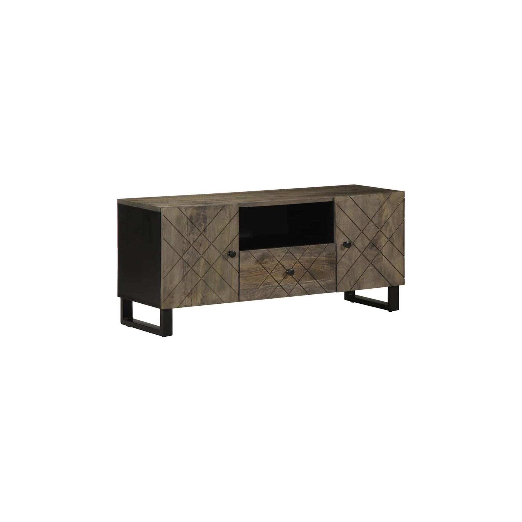 Meuble TV HELLOSHOP26 Meuble TV moderne avec grand espace de r