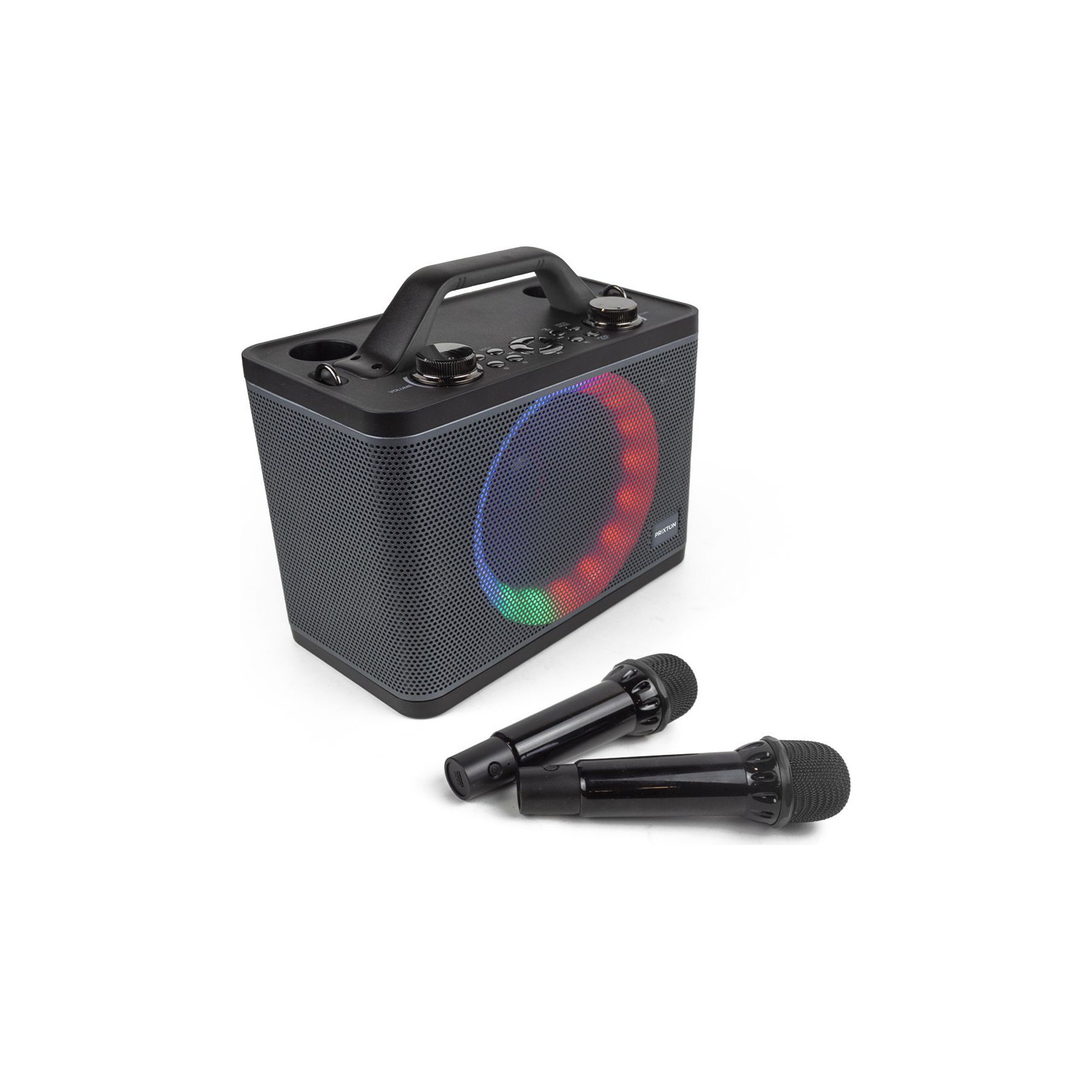 Karaoké PRIXTON PartyGo avec Microphones et Bluetooth