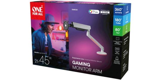 Support écran PC ONE FOR ALL écran 21/45'' blanc RGB inclinable