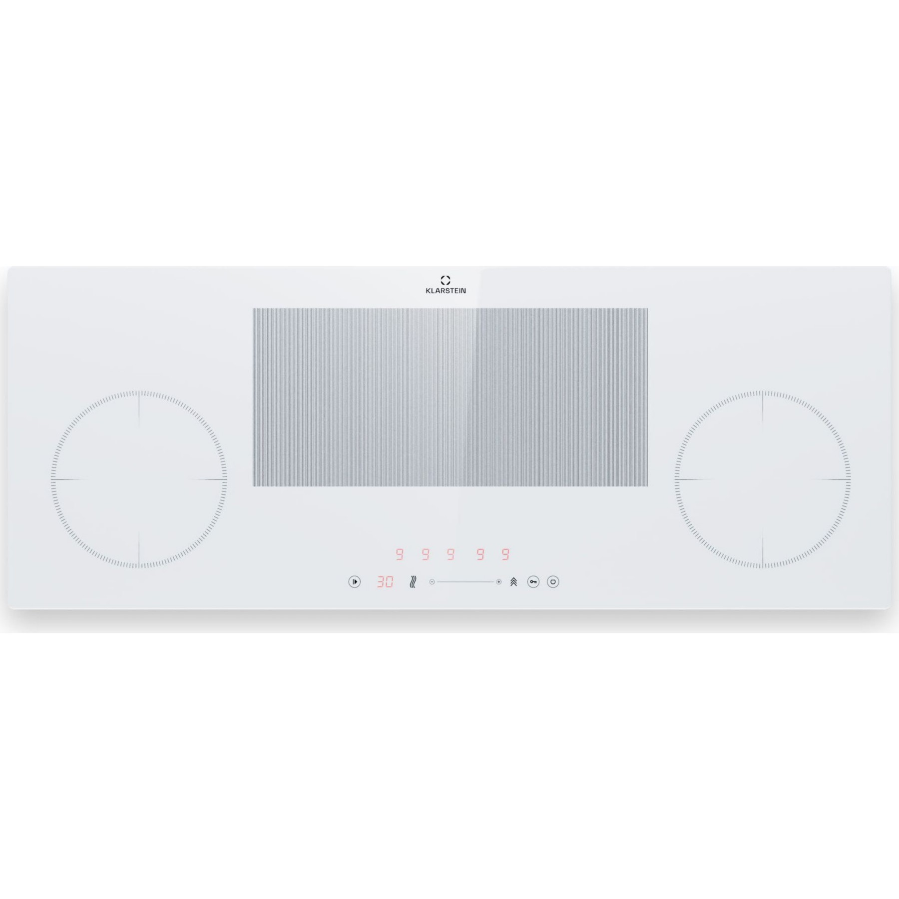 Plaque induction KLARSTEIN Delicatessa 90 Slim 4 zones 7000W blanc