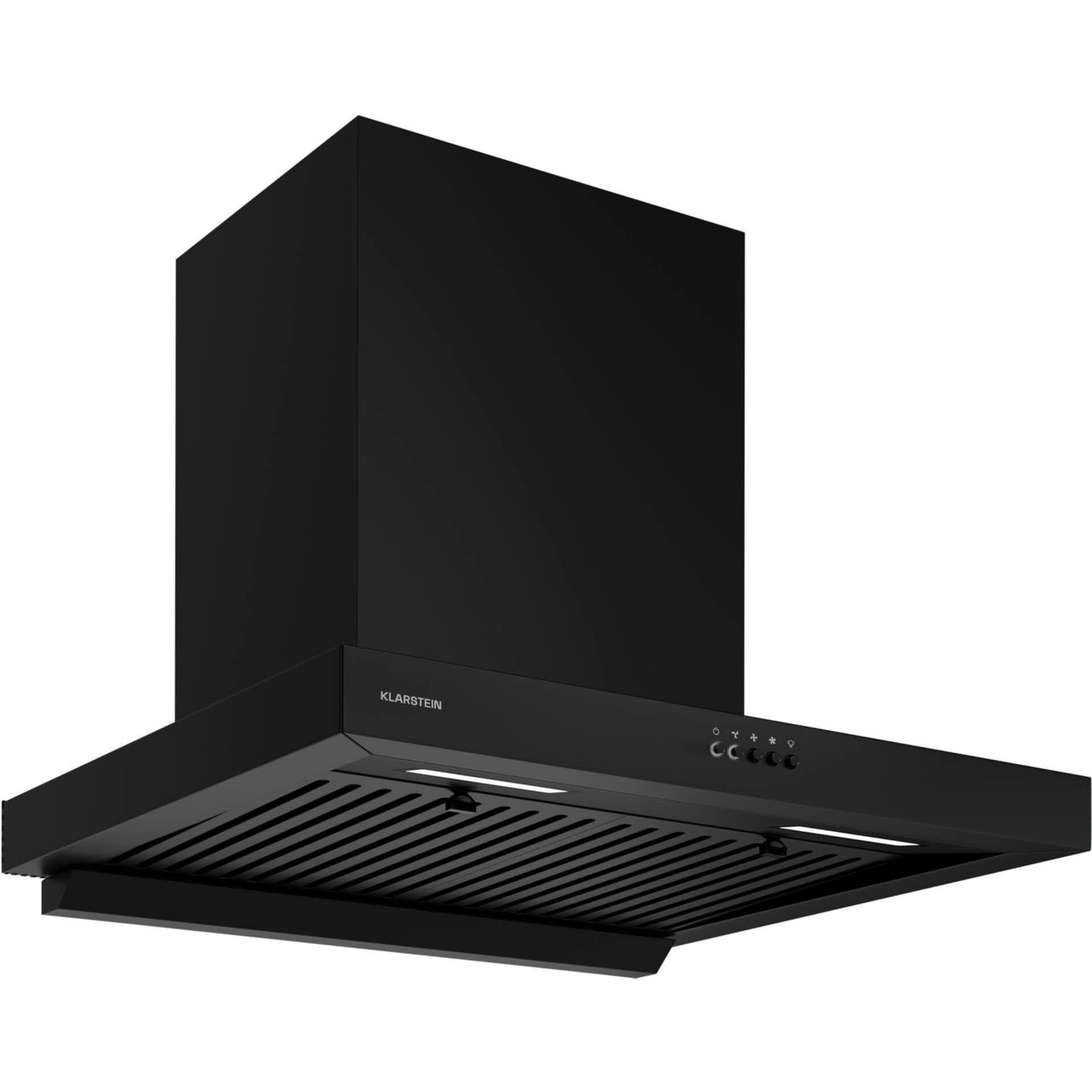 Hotte décorative murale KLARSTEIN AeroClean 60 cm 649,9 m³/h CEE A++ noir