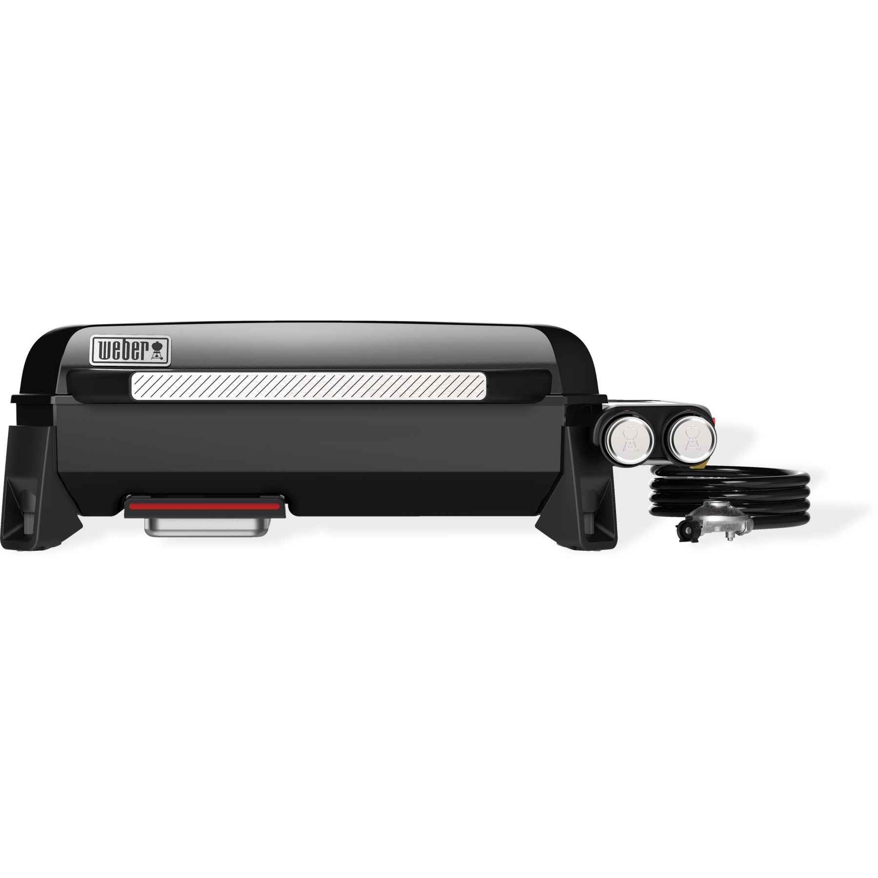Plancha gaz WEBER black 2 brûleurs à poser,  56x41 cm