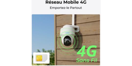 Caméra de surveillance REOLINK G430 Blanche + panneau solaire