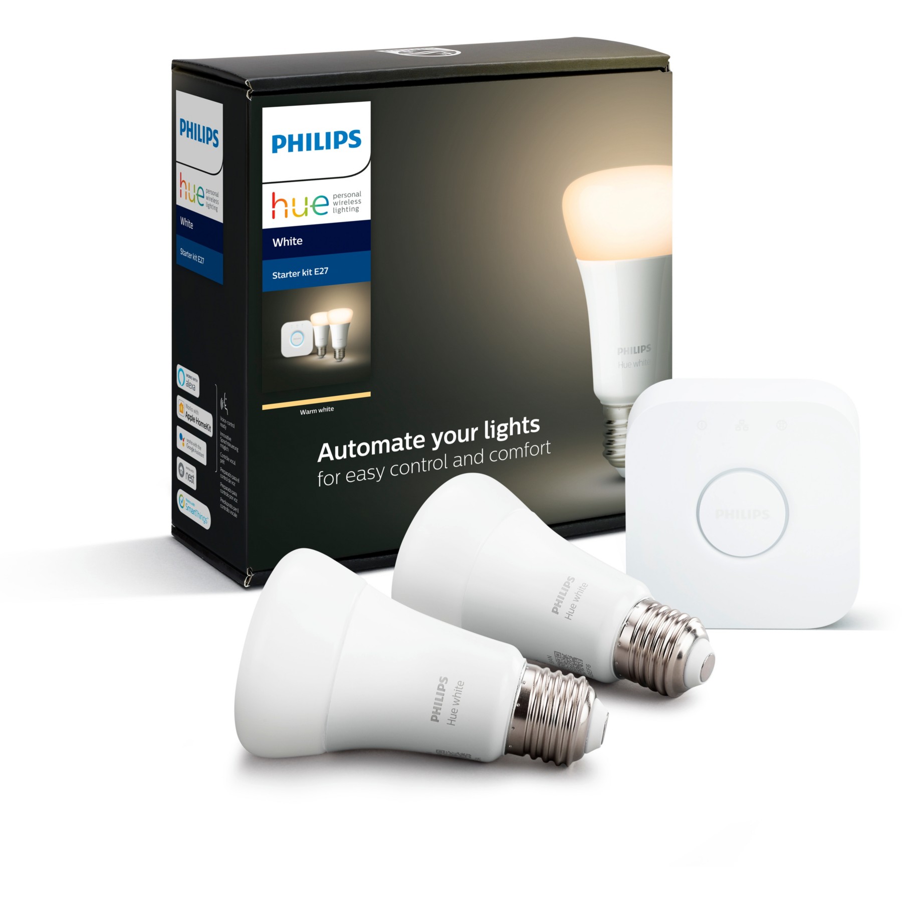 Pack PHILIPS Démarrage 9.5W A60 E27 Hue white