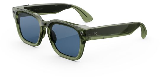 Lunettes connectées META Fury Vert foncé, Verres bleu clair Atlan