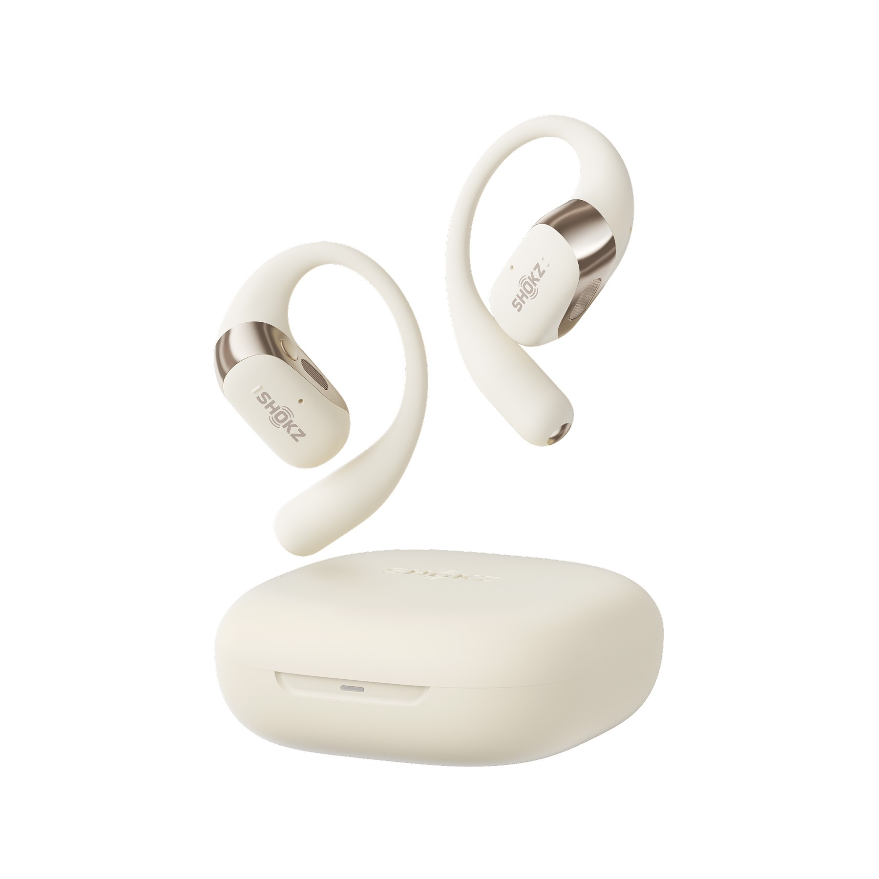 Ecouteurs sport SHOKZ OpenFit 2 Beige
