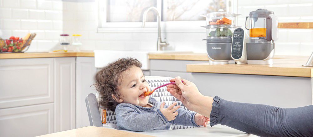 Mixeur Cuiseur Bébé BABYMOOV Nutribaby+ Industrial Grey