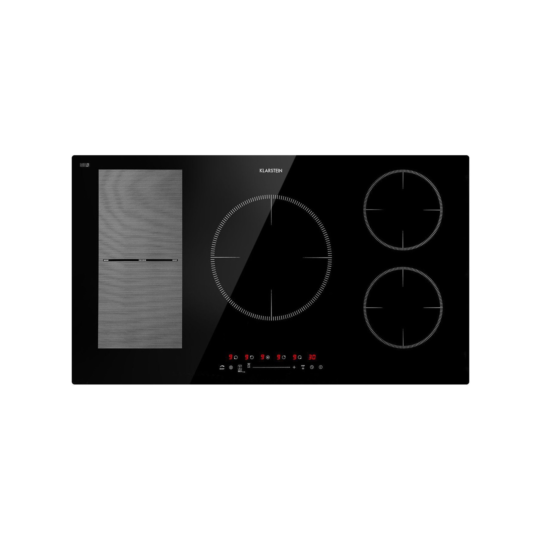 Plaque vitrocéramique KLARSTEIN Delicatessa 90 Hybrid - Noir