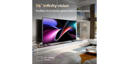 TV RGB MiniLED HISENSE 116UXQ 2025 - 116 pouces ( 293 cm )