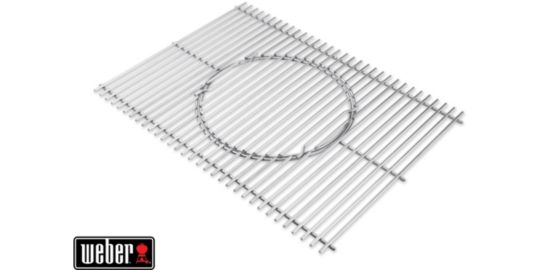 Grille barbecue WEBER BBQ System en acier inox Spirit 300