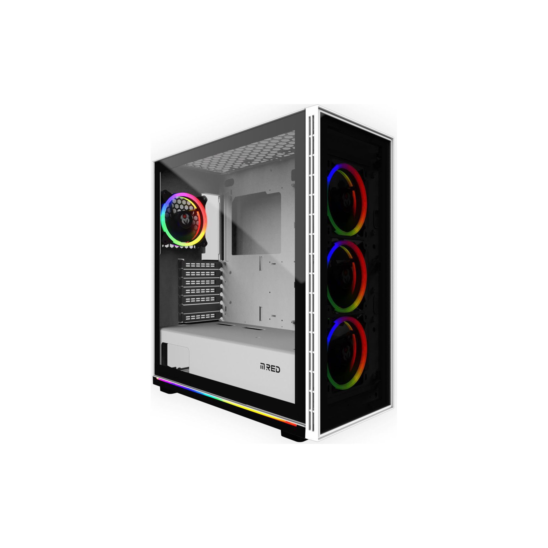 Boitier PC MRED WHITE DESTROYER Glass-G