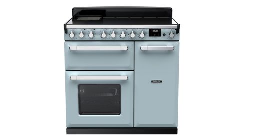 Piano de cuisson induction FALCON ESTEL DELUXE TAB IND 90 CM BLEU PASTEL C