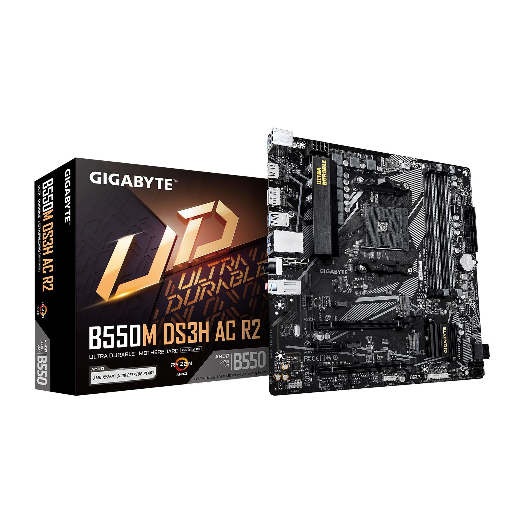 Carte mère GIGABYTE Gigabyte B550M DS3H AC R2