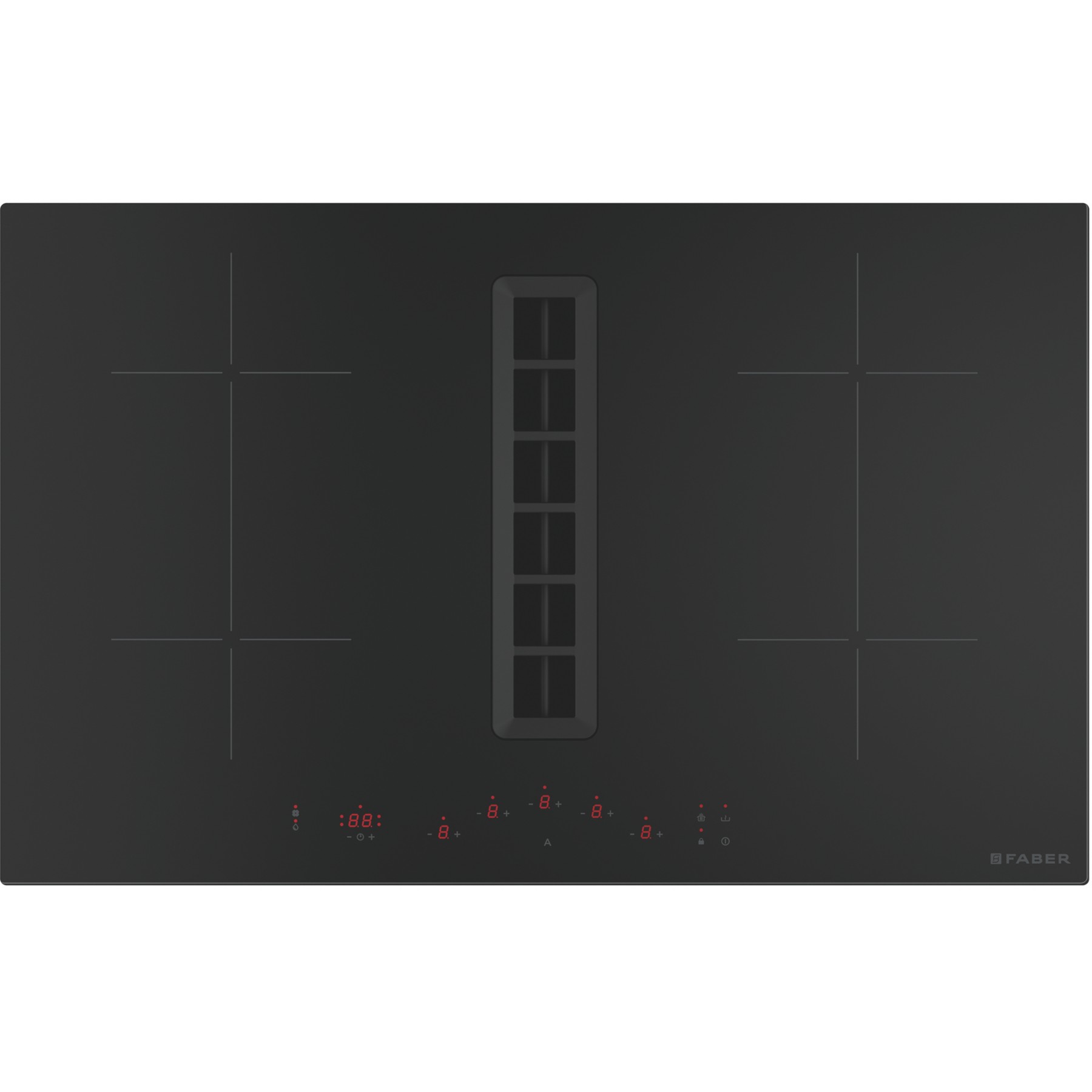 Plaque induction aspirante FRANKE 5484311, évacuation