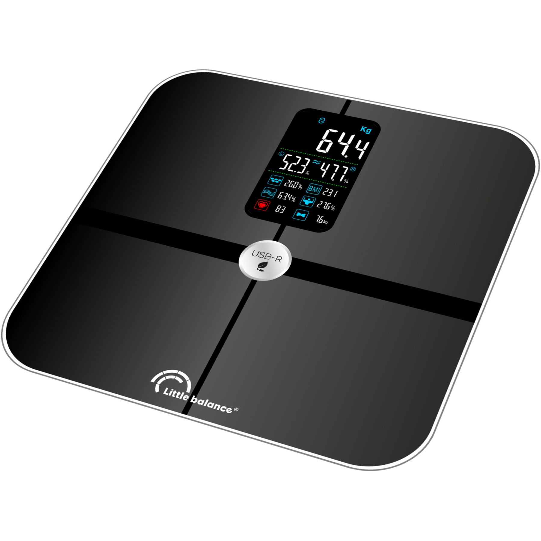 Pèse personne impédancemètre LITTLE BALANCE Cardio X4 ITO USB - reparable