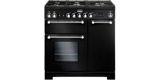 Piano de cuisson gaz FALCON KITCHENER 90 NOIR + WOK ET PLANCHA