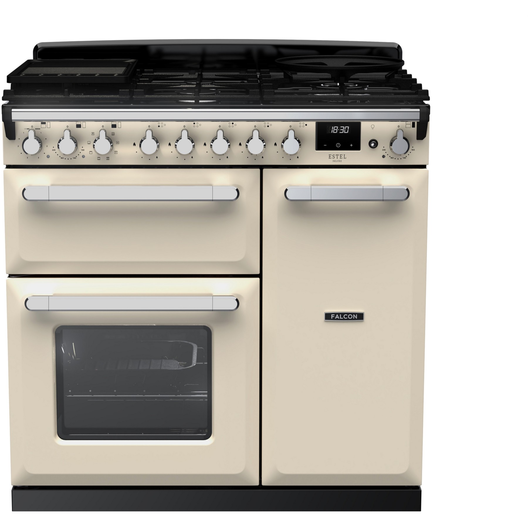 Piano de cuisson gaz FALCON ESTEL DELUXE TAB GAZ 90 CM CREME PASTEL