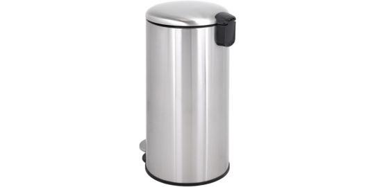 Poubelle de cuisine manuelle ESSENTIELB ronde 30L avec pedale