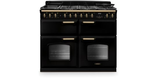 Piano de cuisson mixte FALCON NGC TAB MIX 110 CM NOIR LAITON ANTIQUE