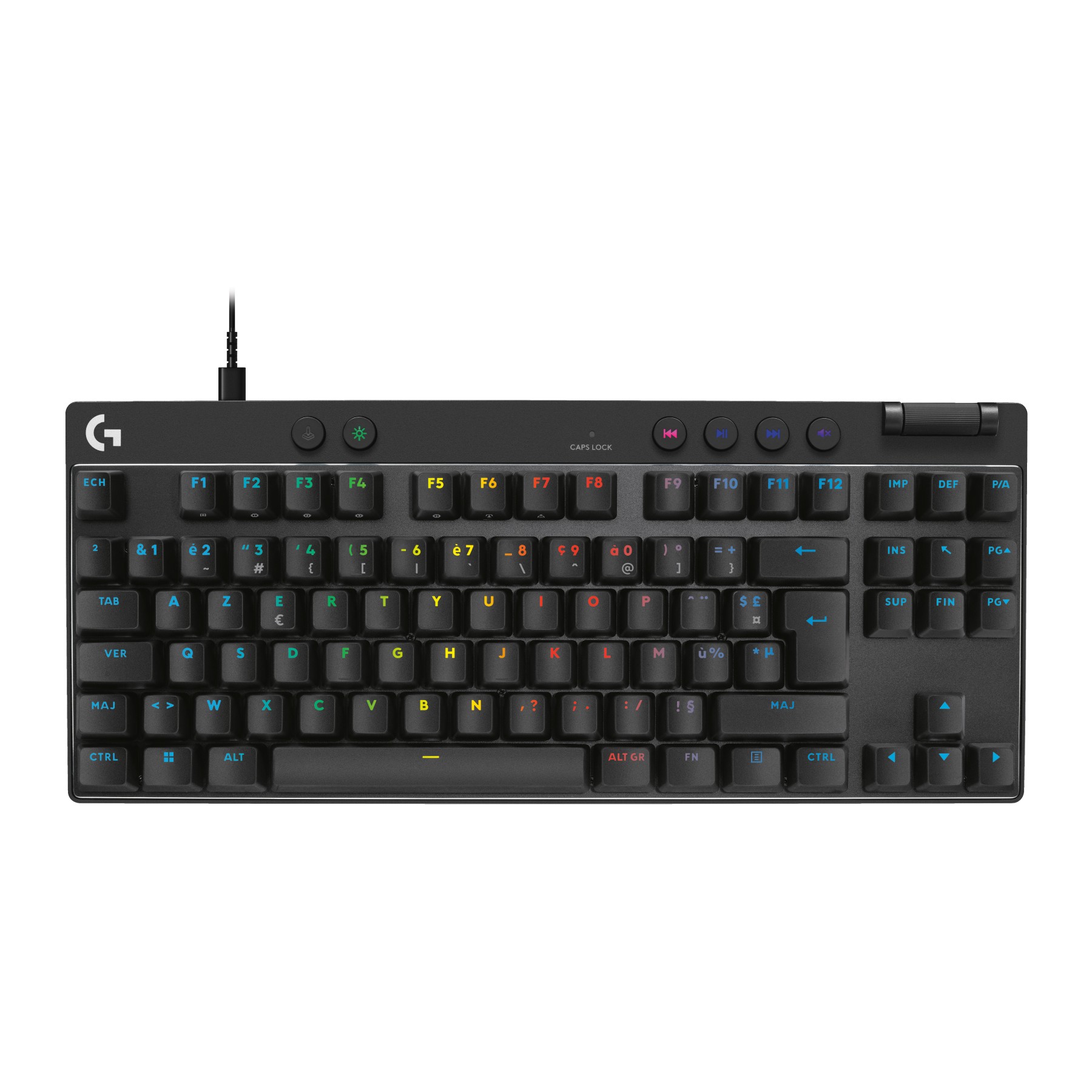 Clavier gamer LOGITECH G Pro X TKL Rapid  Noir