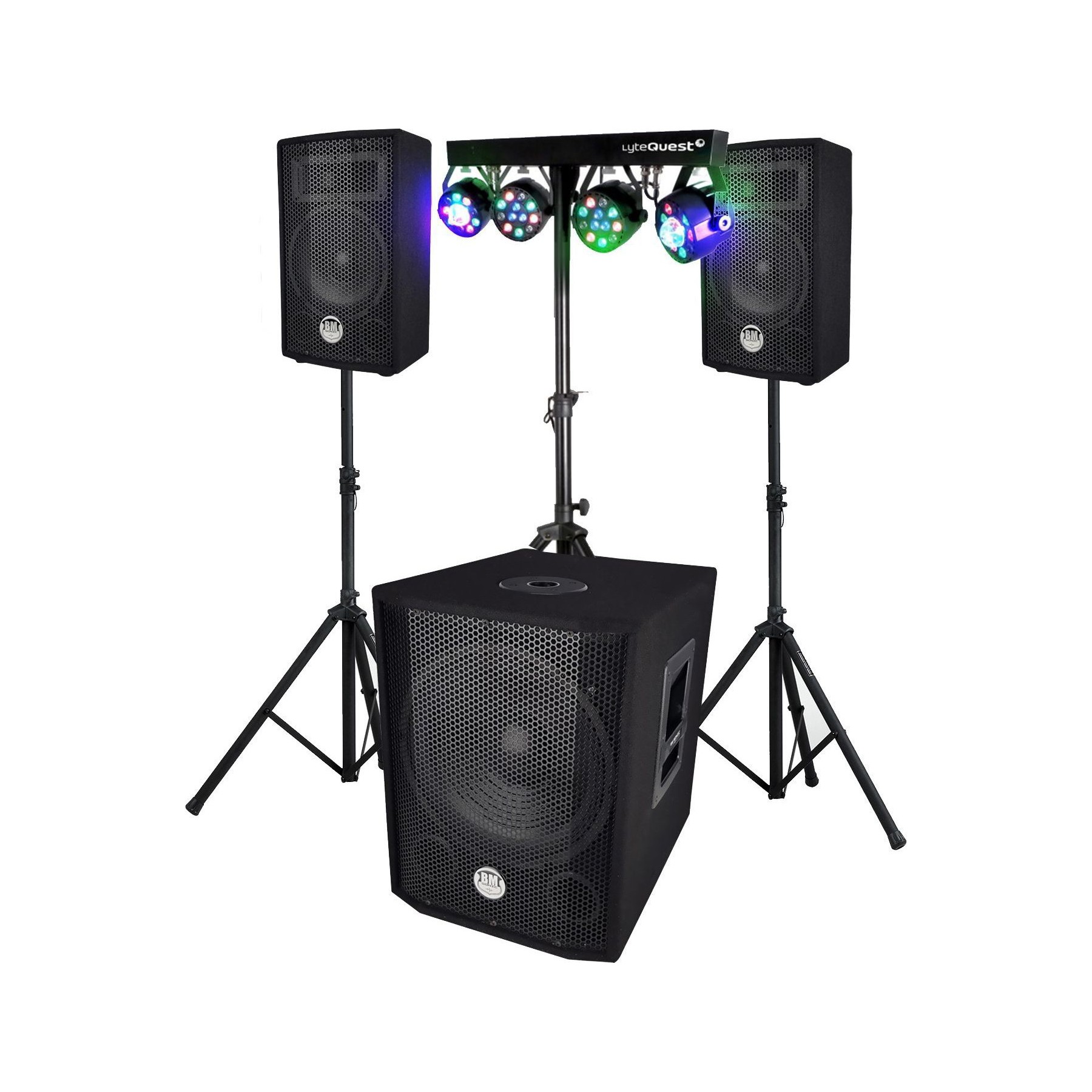 Pack sono AUDIOCLUB Pack sonorisation BMS1208, Caisson bi-am