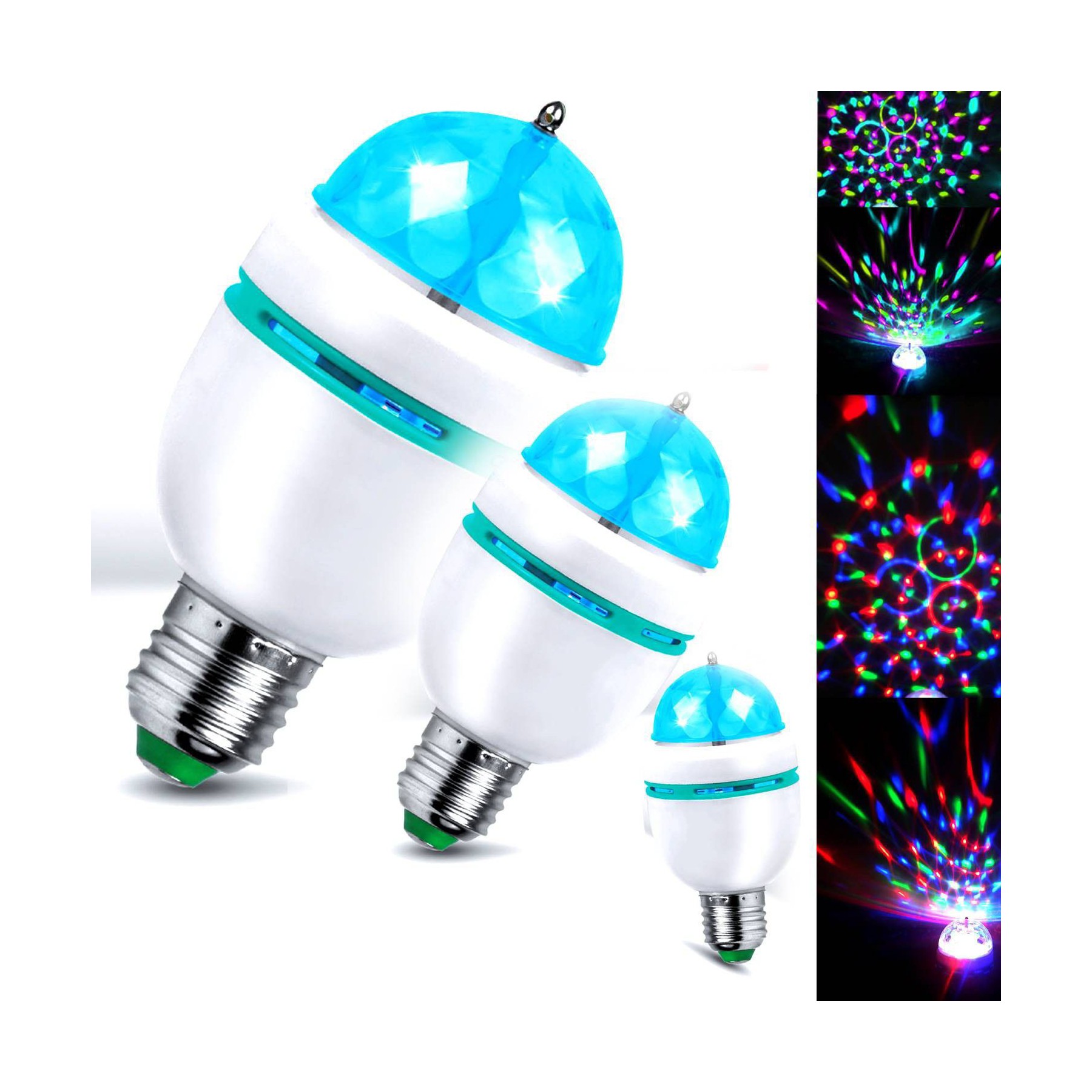 Jeu de lumières LYTOR Pack 3 Ampoules Mini DIAMS 4 LED's RVBA