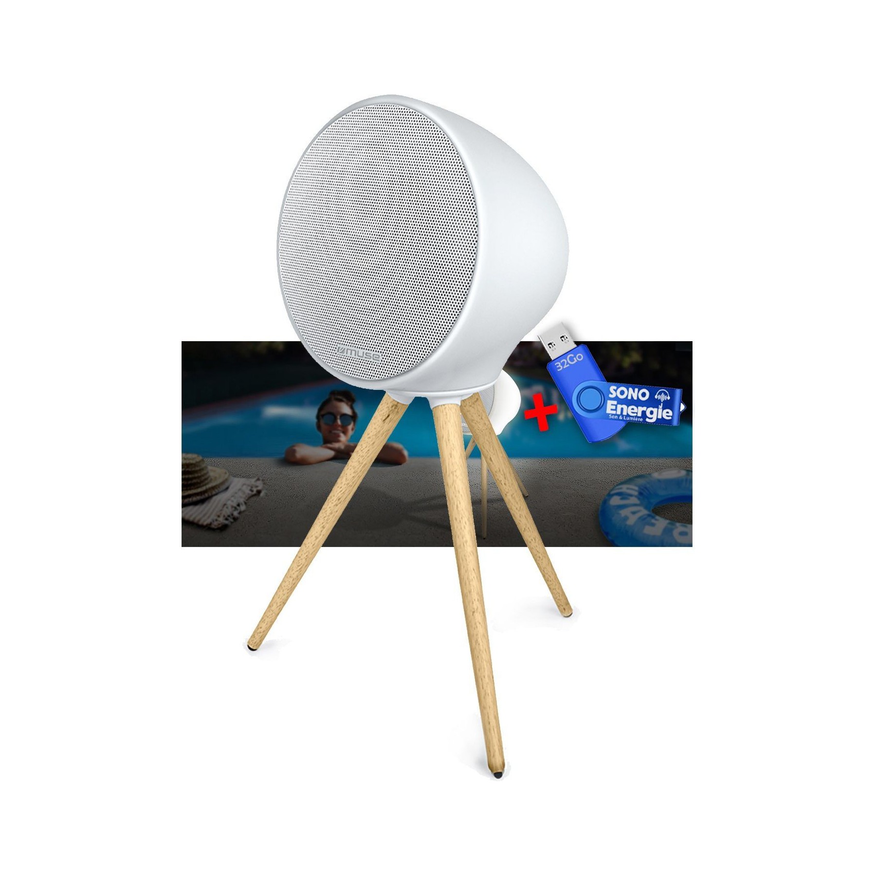 Enceinte nomade MUSE Muse ML-655 BT - Enceinte portable, 100W