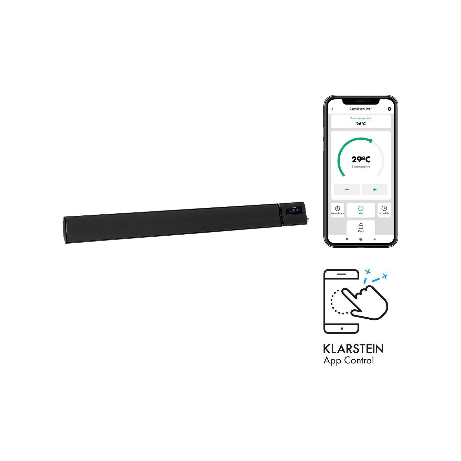 Chauffage infrarouge KLARSTEIN Klarstein Klarstein Cosmic Beam Smart 24