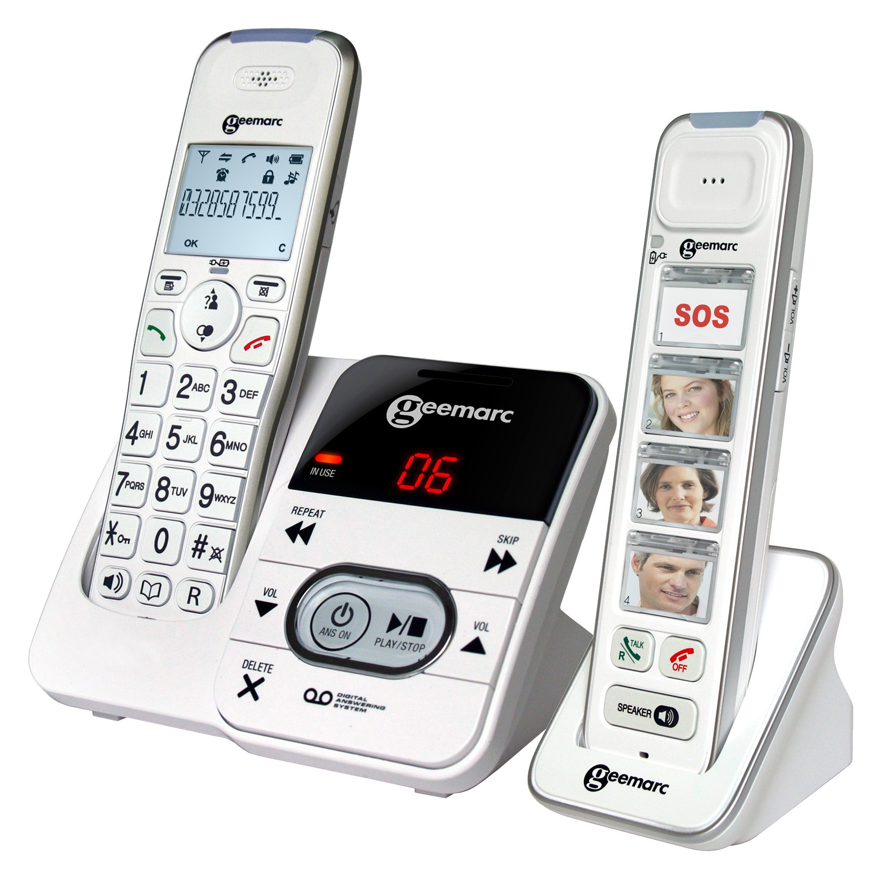 Téléphone sans fil GEEMARC Pack Mobility 295 Blanc