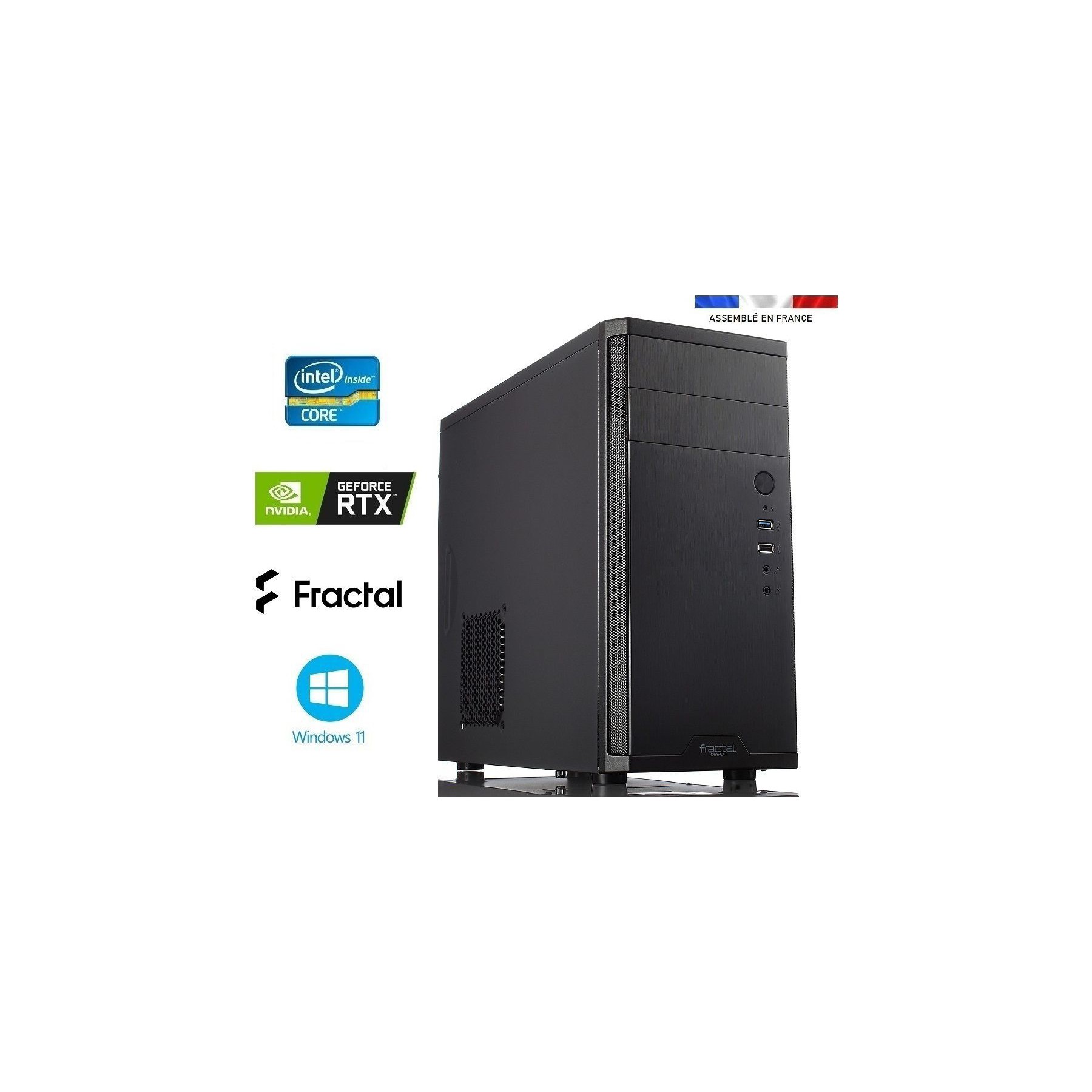 Unité centrale IDEES JEUX Fractal D3 I7-RTX3050-32Go-1To
