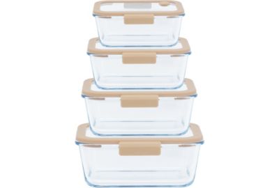 Bocal sous vide PEBBLY 5 pcs - 4 boites et pompe vide d