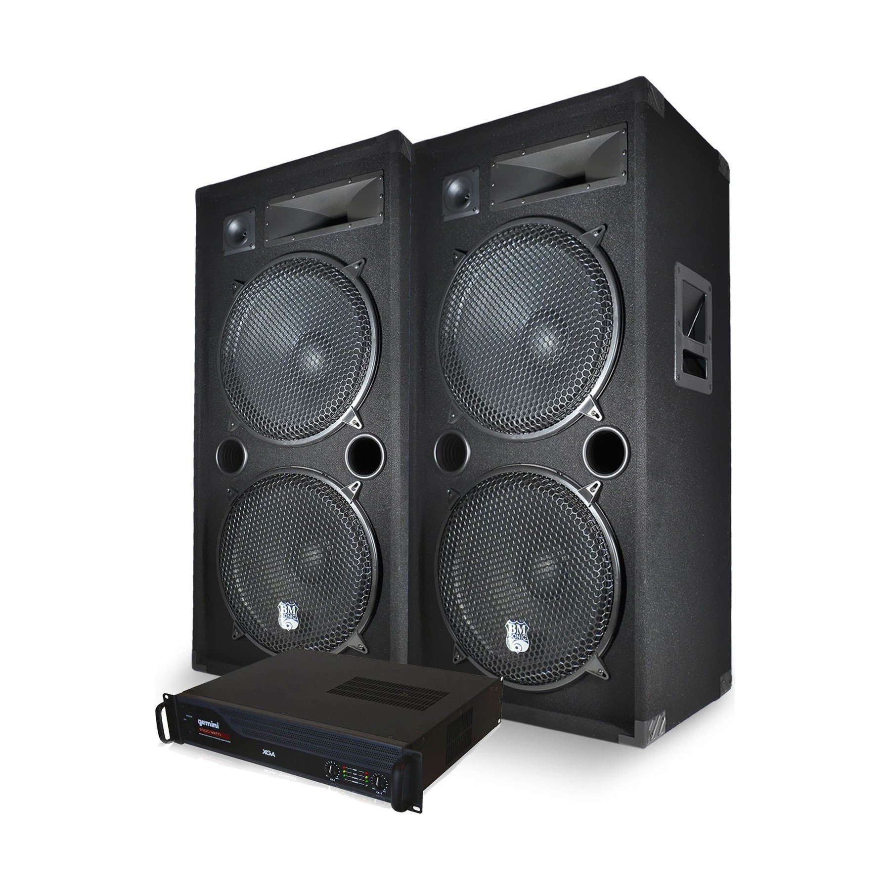 Pack sono BM SONIC Enceintes DJ CLUB LSC215 - Fêtes foraine