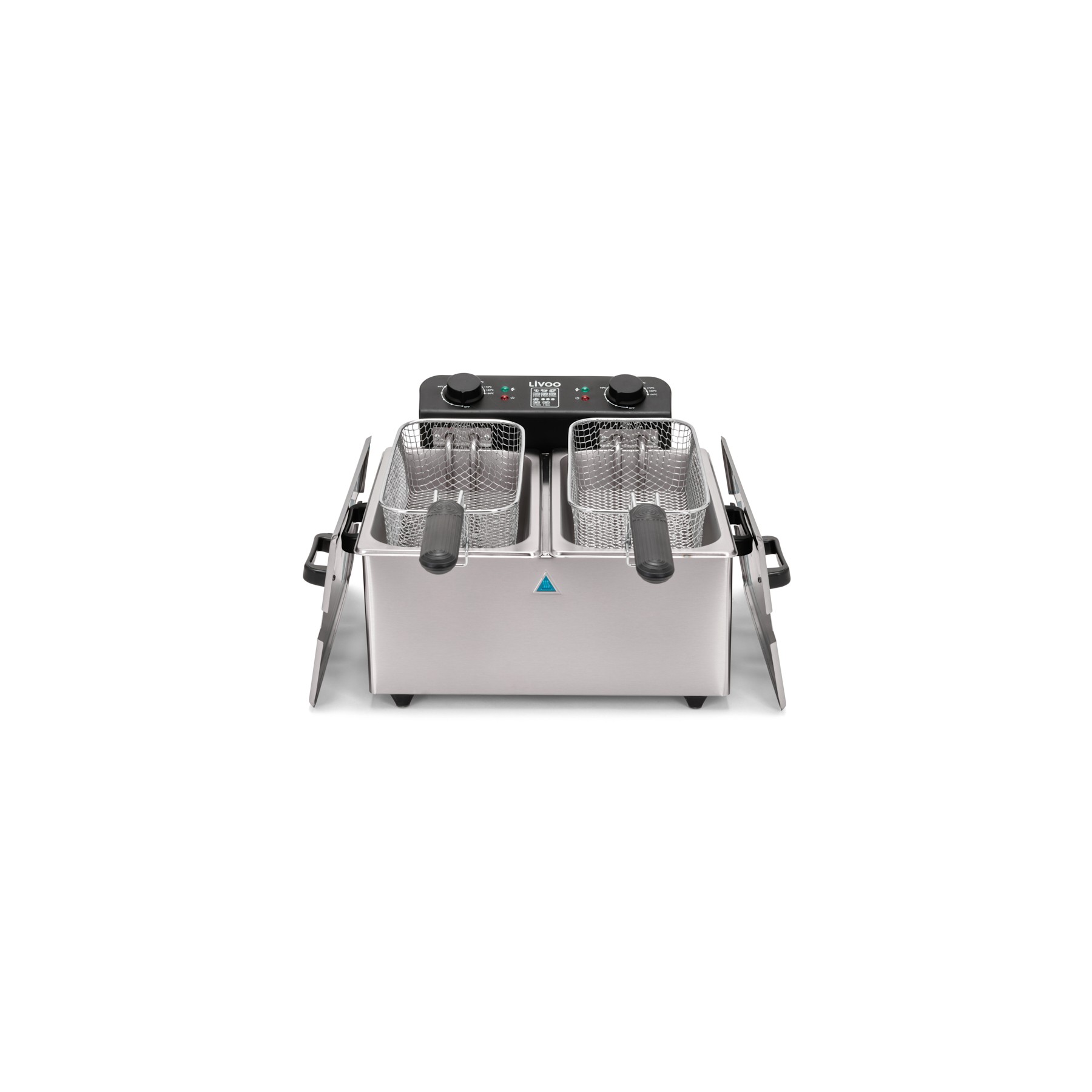 Friteuse semi-professionnelle LIVOO Huile double 2x3 L DOC217