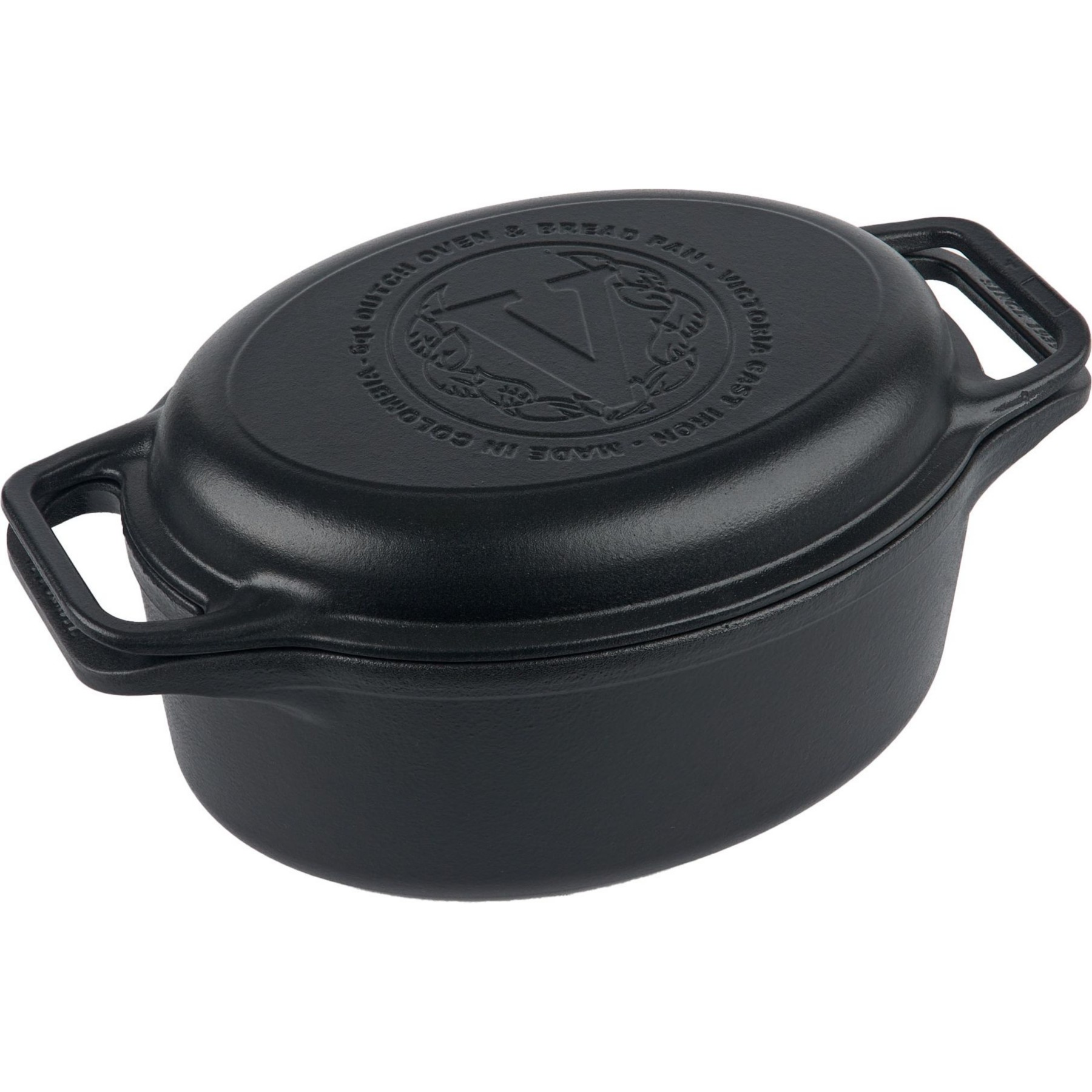 Cocotte VICTORIA COOKWARE et Poêle 31cm, Dutch Oven 5,7L,Sans PTFE
