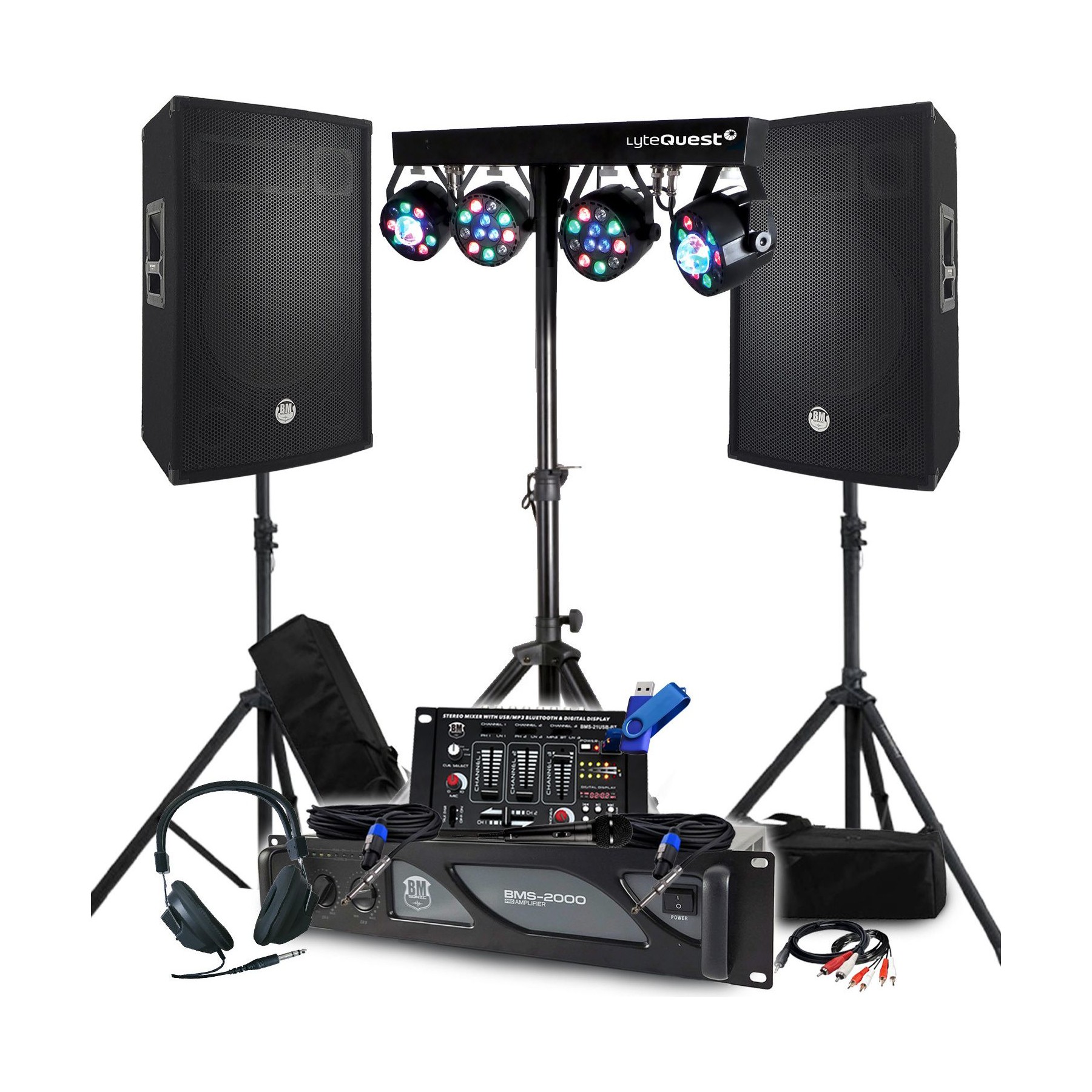 Pack sono BM SONIC Pack Sono BM SONIC Ampli 2000W, Enceinte