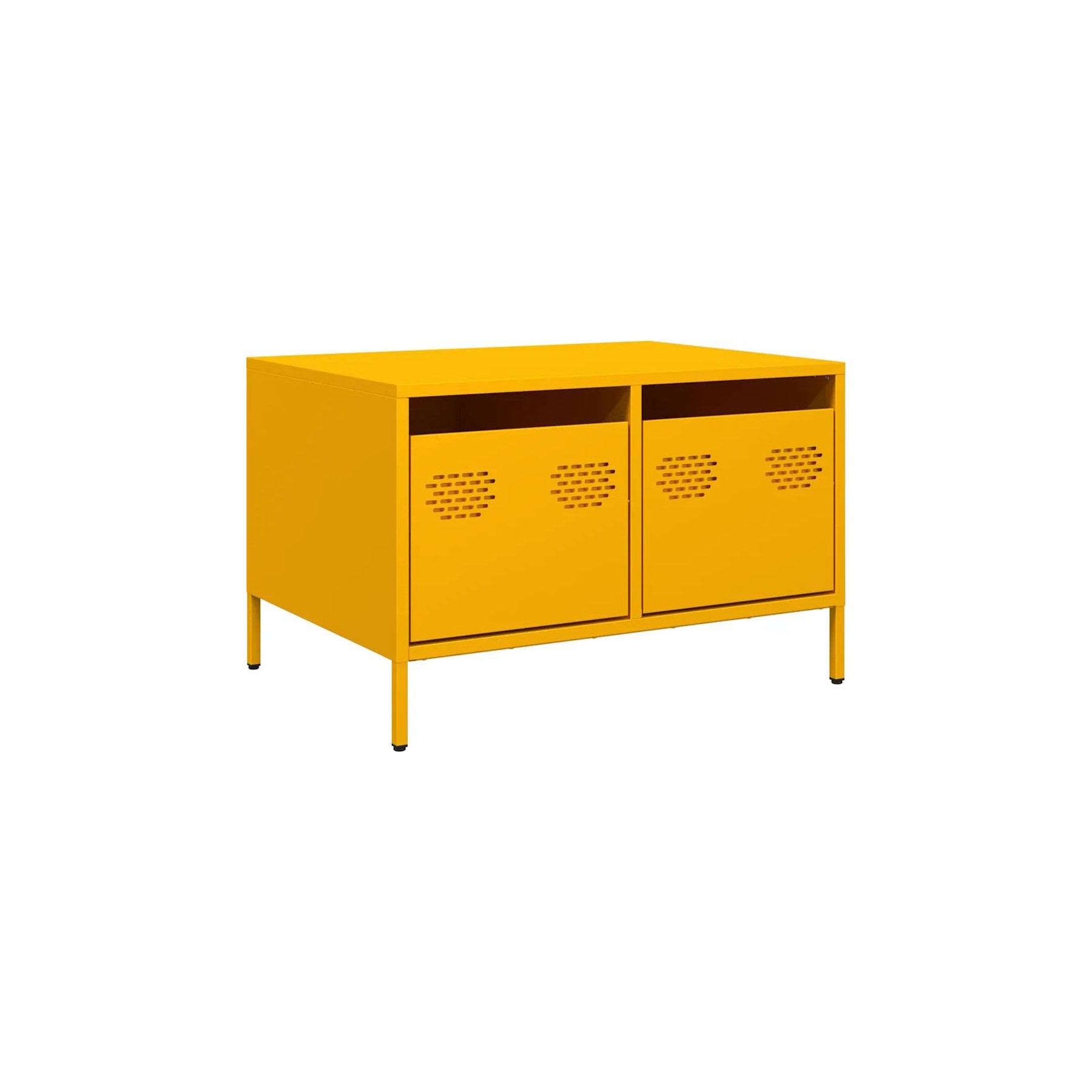 Meuble TV HELLOSHOP26 Meuble TV style industriel avec 2 tiroir