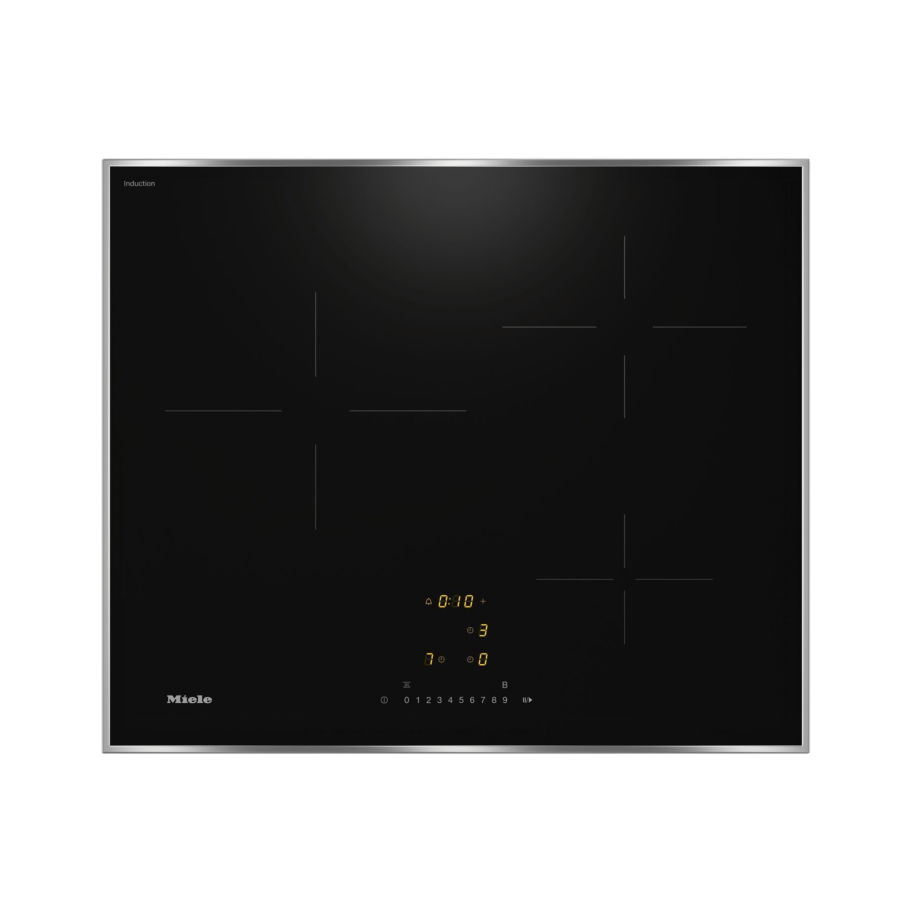 Plaque induction MIELE KM 7360 FR Cadre Inox