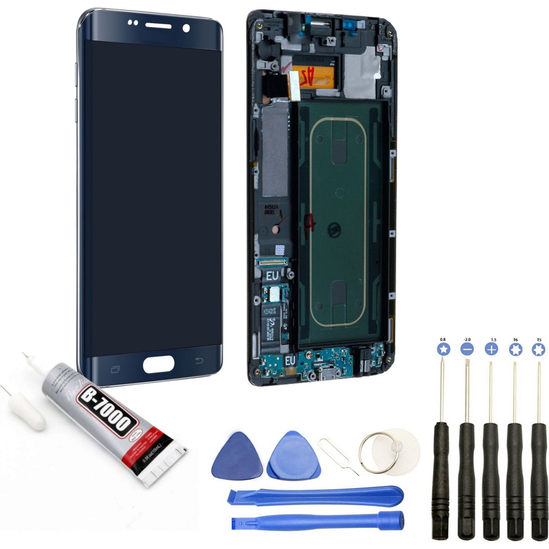 Ecran téléphone VISIODIRECT Vitre+LCD pour Samsung Galaxy S6 Edge+