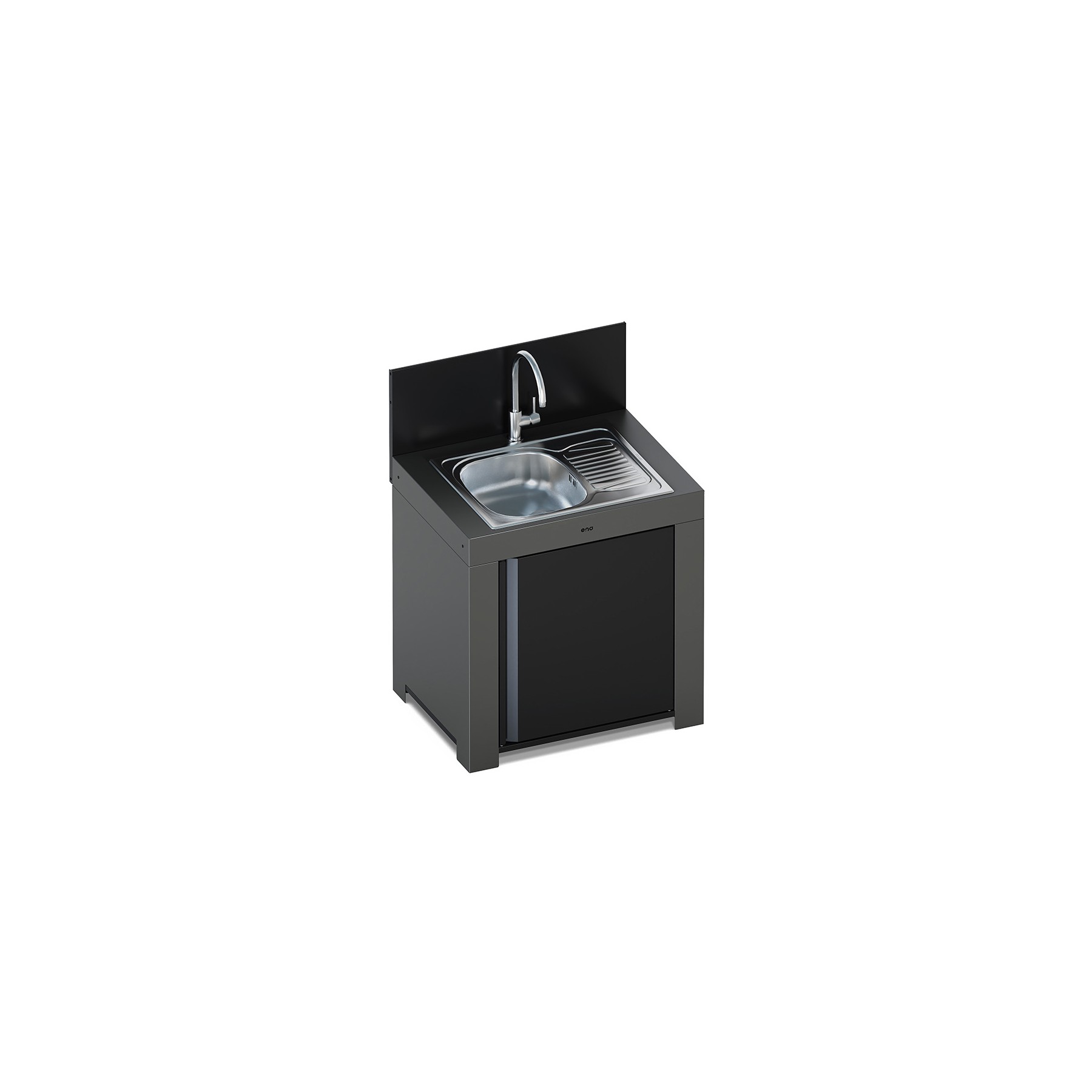 Meuble de cuisine extérieure ENO MODULO avec egouttoir Gris cargo P