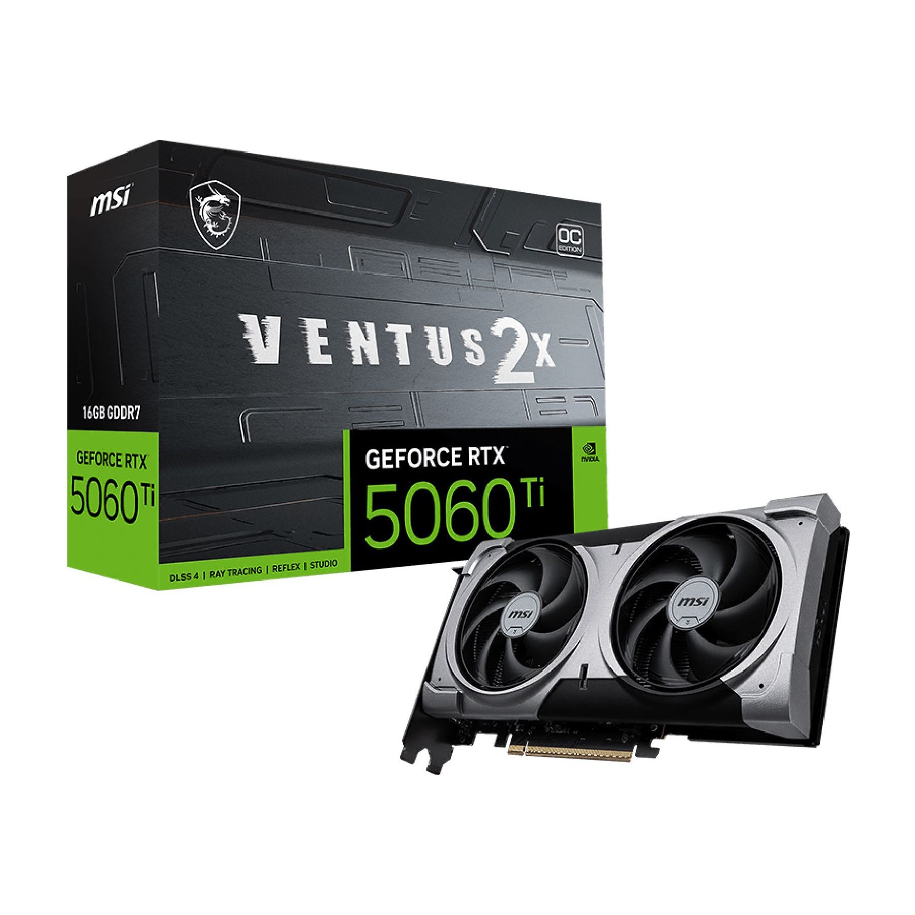 Carte graphique MSI MSI GeForce RTX 5060 Ti 16G VENTUS 2X OC