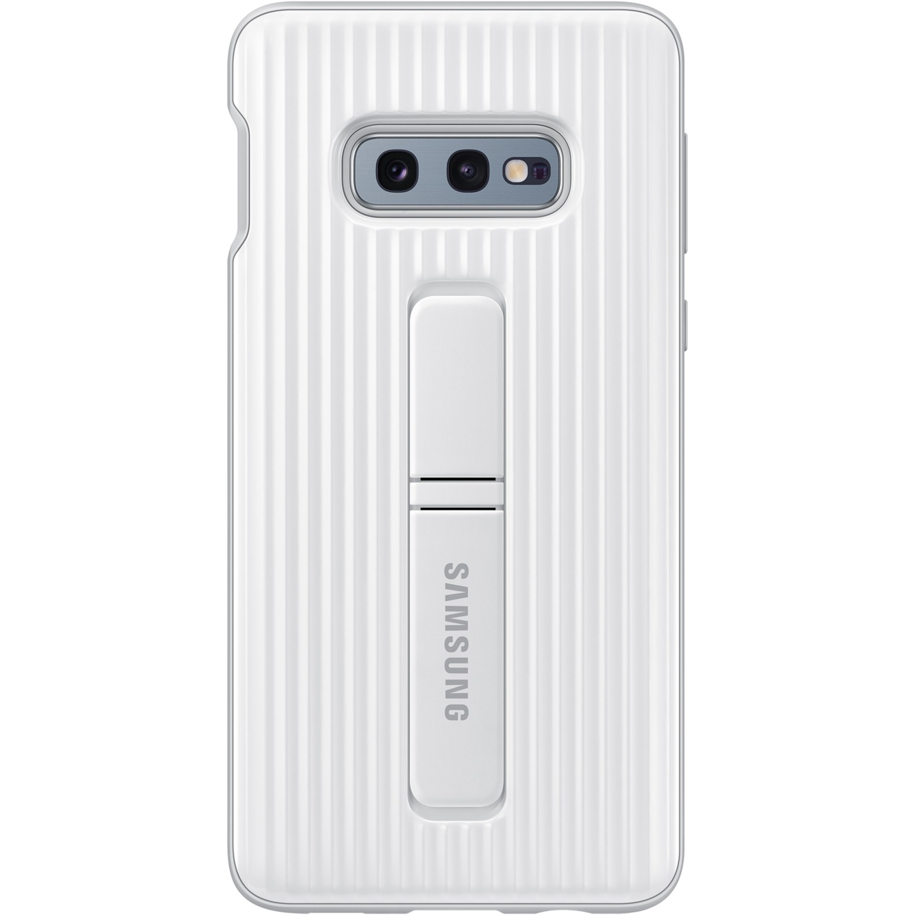 Coque SAMSUNG S10e Antichoc Fonction Stand blanc