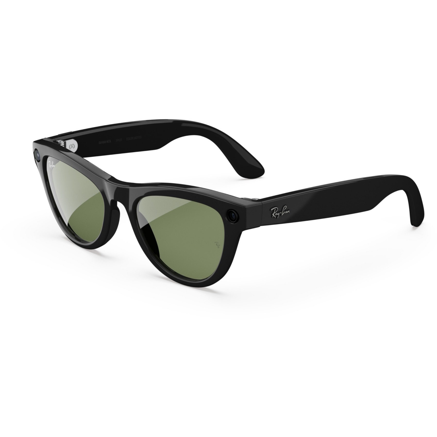 Lunettes connectées META Ray-Ban Skyler (Gen 2) - Noir brillant, Verres vert
