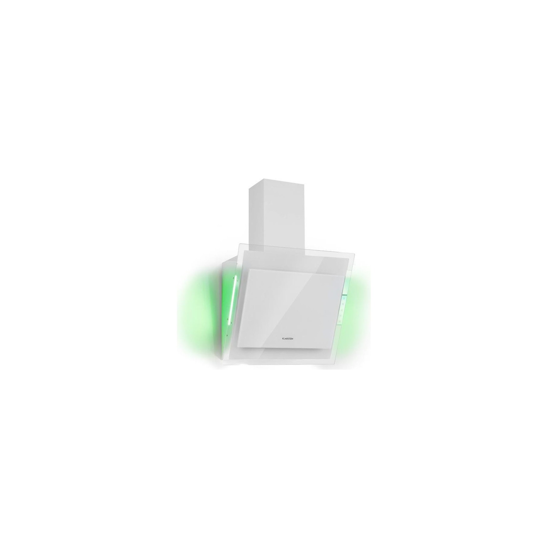 Hotte décorative murale inclinée KLARSTEIN Mirage murale 60cm 550m³/h CEE A++ blanc