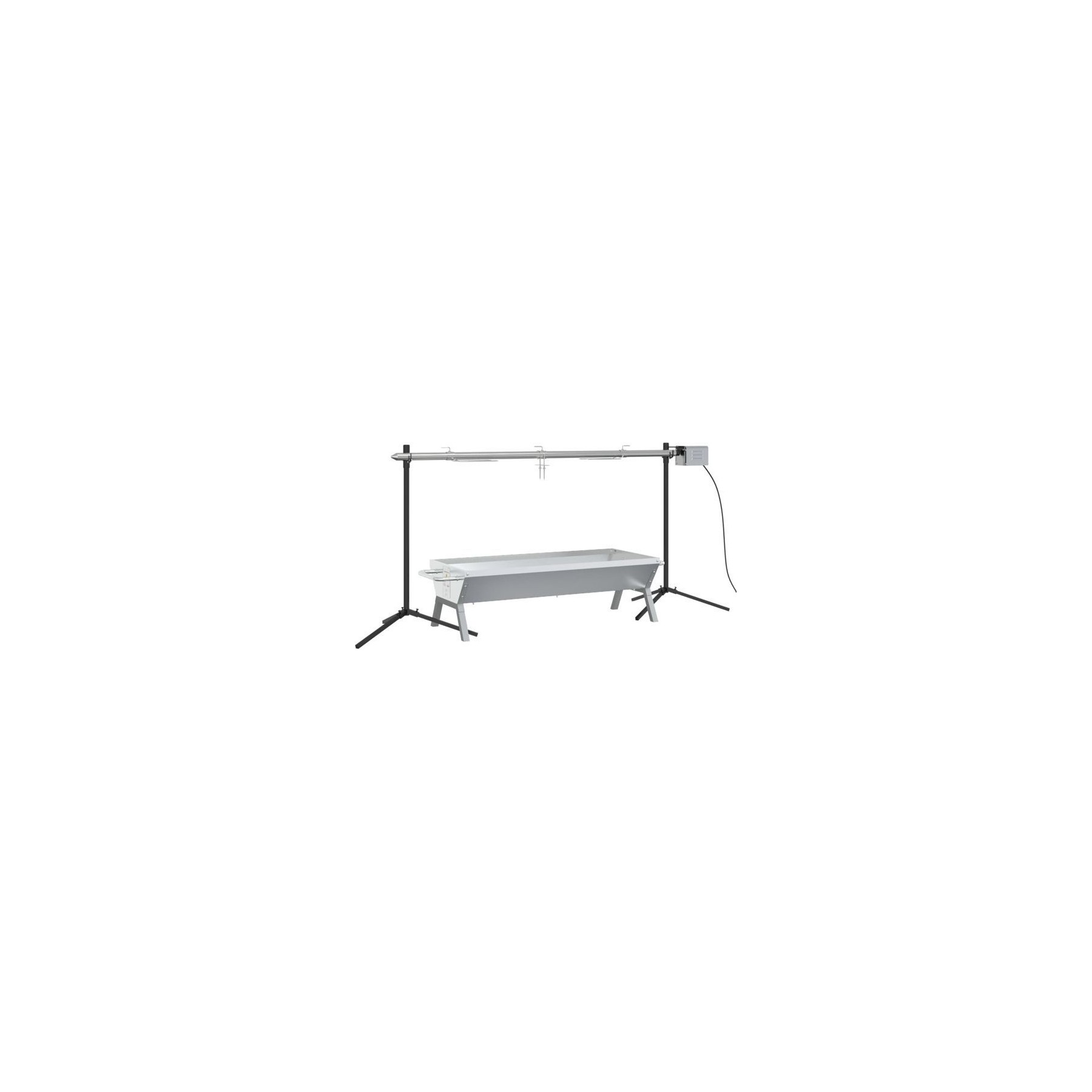 Grille barbecue VIDAXL Acier inoxydable 150 x 46.5 x 82.5 cm