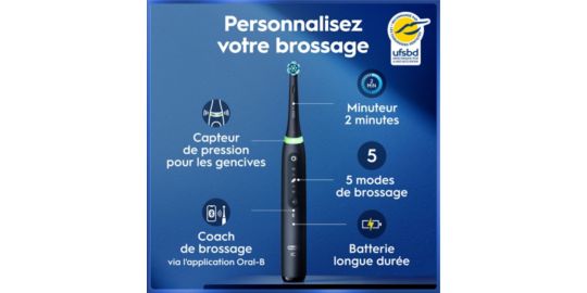 Brosse à dents électrique ORAL-B IO5 duo matt black