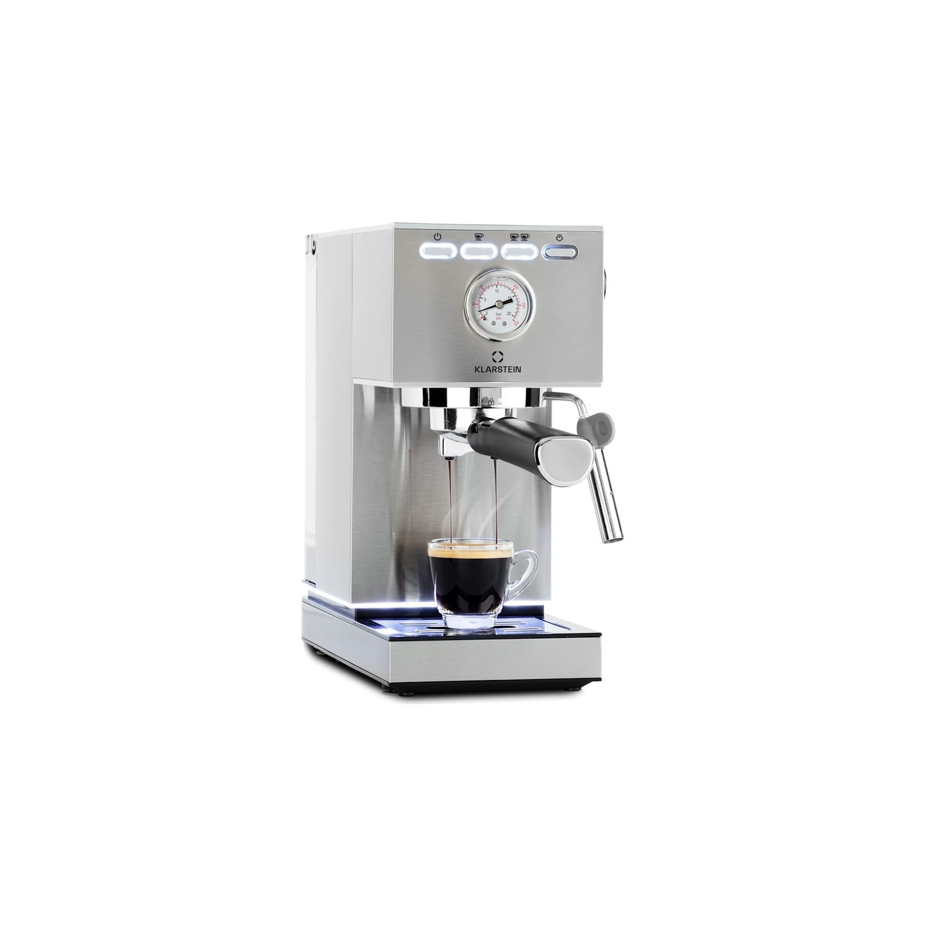 Machine à expresso KLARSTEIN Pausa 1350W 1,4L - Argent