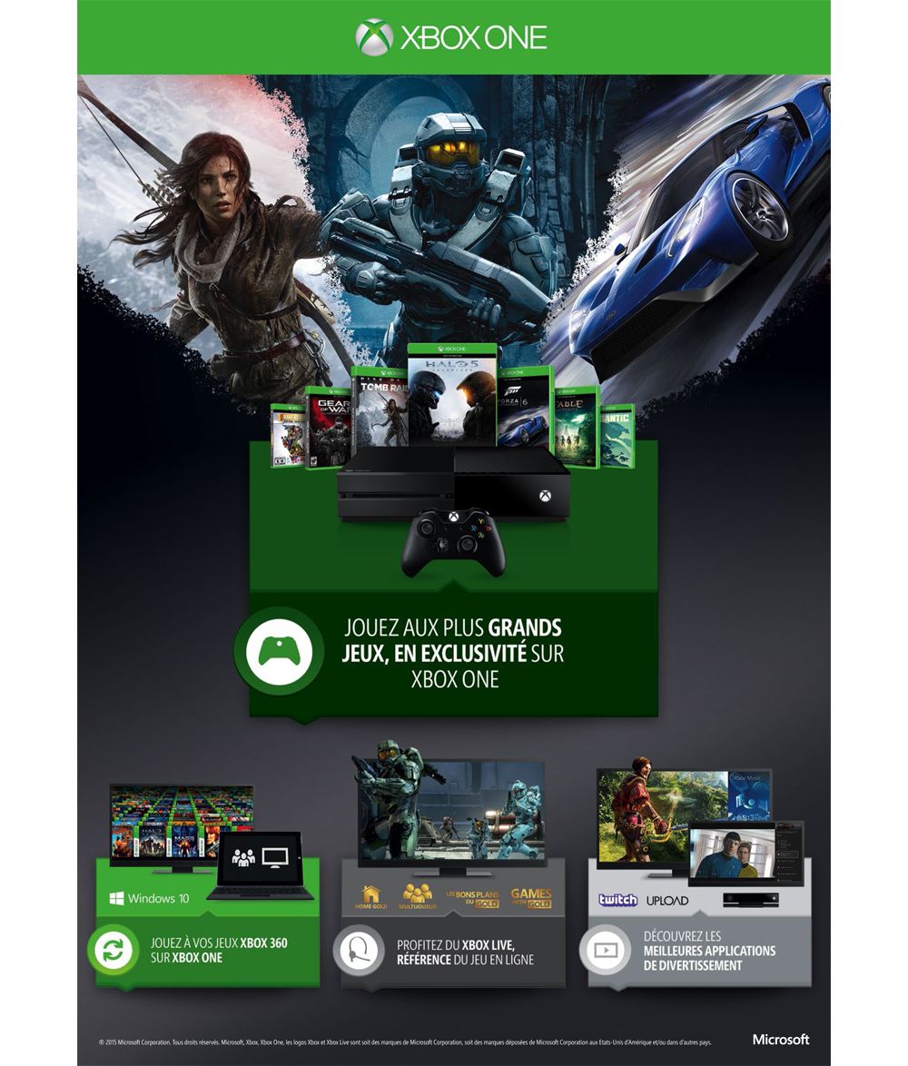 Console MICROSOFT Xbox One 500Go V2 Reconditionné